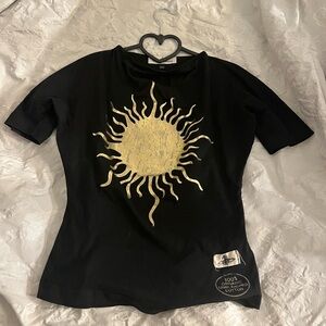 Vivienne Westwood Black Sun Graphic Women's Top